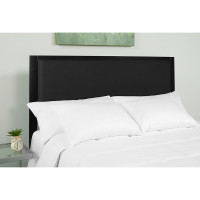 Flash Furniture HG-HB1717-Q-BK-GG Melbourne Metal Upholstered Queen Size Headboard in Black Fabric